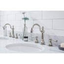 Water Creation Empire 60" Wide Double Wash Stand P-Trap Counter Top with Basin and F2-0012 Faucet included In Polished Nickel PVD Finish EP60D-0512