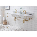 Water Creation Empire 60" Wide Double Wash Stand Only In Satin Gold Finish EP60A-0600