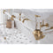 Water Creation Empire 60" Wide Double Wash Stand Only In Satin Gold Finish EP60A-0600