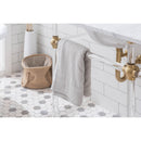 Water Creation Empire 60" Wide Double Wash Stand P-Trap and Counter Top with Basin included In Satin Gold Finish EP60C-0600