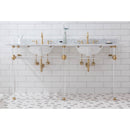 Water Creation Empire 72" Wide Double Wash Stand Only In Satin Gold Finish EP72A-0600