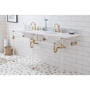 Water Creation Empire 72" Wide Double Wash Stand Only In Satin Gold Finish EP72A-0600