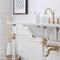 Water Creation Empire 72" Wide Double Wash Stand P-Trap Counter Top with Basin and F2-0012 Faucet included In Satin Gold Finish EP72D-0612