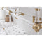 Water Creation Empire 72" Wide Double Wash Stand P-Trap Counter Top with Basin and F2-0012 Faucet included In Satin Gold Finish EP72D-0612