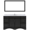 Modern Fittings Talisa 60" Single Bath Vanity with Calacatta Quartz Top and Round Sink