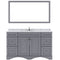 Modern Fittings Talisa 60" Single Bath Vanity with Calacatta Quartz Top and Round Sink