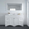 Modern Fittings Talisa 60" Single Bath Vanity with Calacatta Quartz Top and Round Sink