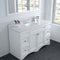 Modern Fittings Talisa 60" Single Bath Vanity with Calacatta Quartz Top and Round Sink