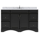 Modern Fittings Talisa 60" Single Bath Vanity with Calacatta Quartz Top and Square Sink