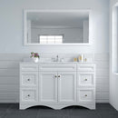 Modern Fittings Talisa 60" Single Bath Vanity with Calacatta Quartz Top and Square Sink