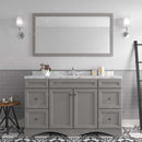 Modern Fittings Talisa 60" Single Bath Vanity in Espresso with Cultured Marble Quartz Top and Round Sink