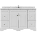 Modern Fittings Talisa 60" Single Bath Vanity with Cultured Marble Quartz Top and Square Sink