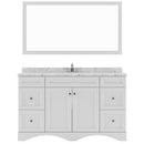 Modern Fittings Talisa 60" Single Bath Vanity with Cultured Marble Quartz Top and Square Sink