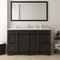 Modern Fittings Talisa 60" Single Bath Vanity with Dazzle White Quartz Top and Square Sink