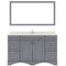 Modern Fittings Talisa 60" Single Bath Vanity with Dazzle White Quartz Top and Square Sink