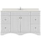 Modern Fittings Talisa 60" Single Bath Vanity with Dazzle White Quartz Top and Square Sink