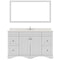 Modern Fittings Talisa 60" Single Bath Vanity with Dazzle White Quartz Top and Square Sink