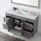 Modern Fittings Talisa 60" Single Bath Vanity with White Marble Top and Square Sink