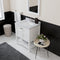 Modern Fittings Winterfell 30" Single Bath Vanity with White Marble Top and Square Sink