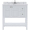 Modern Fittings Winterfell 36" Single Bath Vanity with Calacatta Quartz Top and Round Sink