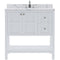 Modern Fittings Winterfell 36" Single Bath Vanity with Calacatta Quartz Top and Square Sink