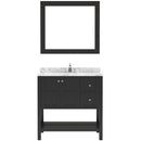 Modern Fittings Winterfell 36" Single Bath Vanity with Cultured Marble Quartz Top and Round Sink