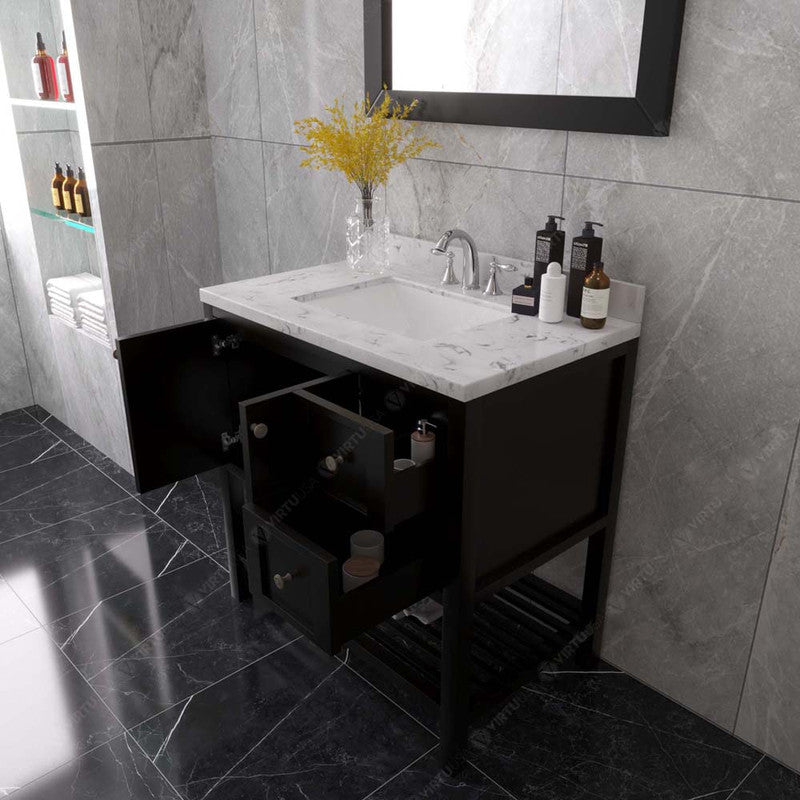 Modern Fittings Winterfell 36" Single Bath Vanity with Cultured Marble Quartz Top and Square Sink