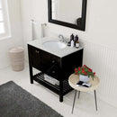 Modern Fittings Winterfell 36" Single Bath Vanity with Dazzle Quartz Top and Round Sink