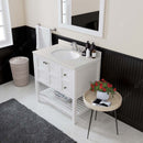 Modern Fittings Winterfell 36" Single Bath Vanity with Dazzle Quartz Top and Round Sink