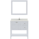 Modern Fittings Winterfell 36" Single Bath Vanity with Dazzle Quartz Top and Square Sink