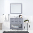 Modern Fittings Winterfell 36" Single Bath Vanity with Marble Top and Round Sink