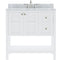 Modern Fittings Winterfell 36" Single Bath Vanity with Marble Top and Round Sink