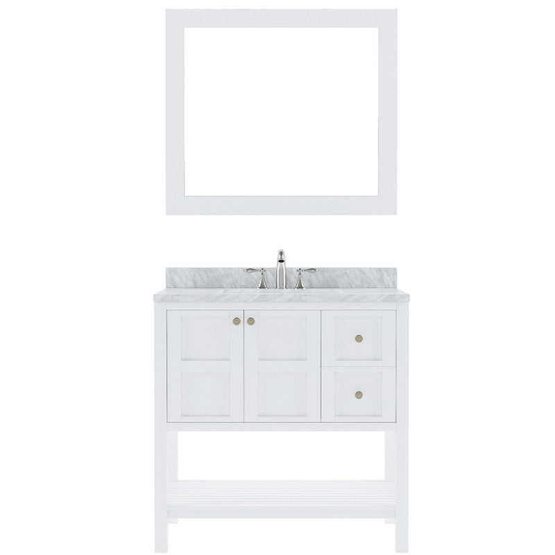 Modern Fittings Winterfell 36" Single Bath Vanity with Marble Top and Round Sink