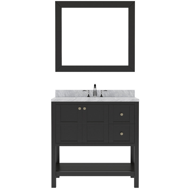 Modern Fittings Winterfell 36" Single Bath Vanity with Marble Top and Square Sink