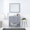 Modern Fittings Winterfell 36" Single Bath Vanity with Marble Top and Square Sink