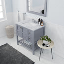 Modern Fittings Winterfell 36" Single Bath Vanity with Marble Top and Square Sink