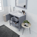 Modern Fittings Winterfell 36" Single Bath Vanity with Marble Top and Square Sink