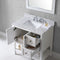 Modern Fittings Winterfell 36" Single Bath Vanity with Marble Top and Square Sink