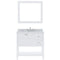 Modern Fittings Winterfell 36" Single Bath Vanity with Marble Top and Square Sink