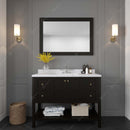 Modern Fittings Winterfell 48" Single Bath Vanity with Calacatta Quartz Top and Round Sink