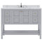 Modern Fittings Winterfell 48" Single Bath Vanity with Calacatta Quartz Top and Round Sink