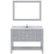 Modern Fittings Winterfell 48" Single Bath Vanity with Calacatta Quartz Top and Round Sink