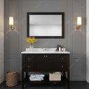 Modern Fittings Winterfell 48" Single Bath Vanity with Calacatta Quartz Top and Square Sink