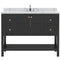 Modern Fittings Winterfell 48" Single Bath Vanity with Calacatta Quartz Top and Square Sink