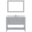 Modern Fittings Winterfell 48" Single Bath Vanity with Calacatta Quartz Top and Square Sink