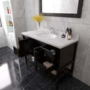 Modern Fittings Winterfell 48" Single Bath Vanity with Cultured Marble Quartz Top and Round Sink