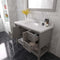 Modern Fittings Winterfell 48" Single Bath Vanity with Cultured Marble Quartz Top and Round Sink