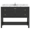 Modern Fittings Winterfell 48" Single Bath Vanity with Cultured Marble Quartz Top and Square Sink