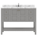 Modern Fittings Winterfell 48" Single Bath Vanity with Cultured Marble Quartz Top and Square Sink