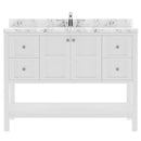 Modern Fittings Winterfell 48" Single Bath Vanity with Cultured Marble Quartz Top and Square Sink